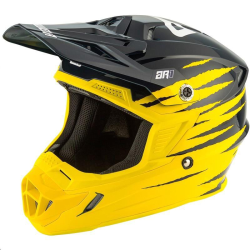 Answer - Answer AR1 Pro Glow Helmet - 0411-0618-4856 Yellow/Midnight/White 2XL