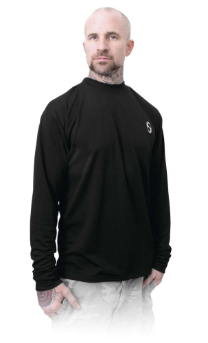 Schampa - Schampa Coolskin Skinny Long Sleeve Shirt - CLSKN03-4 Black X-Large