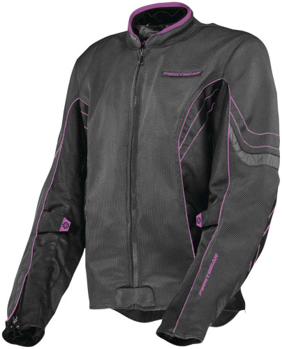 Firstgear - Firstgear Contour Air Womens Jacket - 1001-1220-8051 Charcoal/Black/Pink X-Small