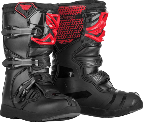 Fly Racing - Fly Racing Maverik MX Youth Boots - 364-67303 Red/Black Size 03