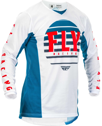 Fly Racing - Fly Racing Kinetic K220 Jersey - 373-521L Blue/White/Red Large