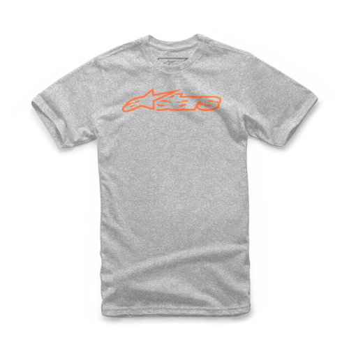 Alpinestars - Alpinestars Blaze T-Shirt - 1032-72032-1140-MD Gray Heather/Orange Medium