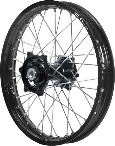 Dubya - Dubya MX Front Wheel with DID DirtStar Rim - 1.60x21 - Black Hub/Black Rim - 56-4000BB