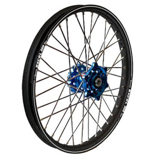 Dubya - Dubya MX Rear Wheel with Excel Takasago Rim - 1.85x19 - Blue Hub/Black Rim - 56-3116DB