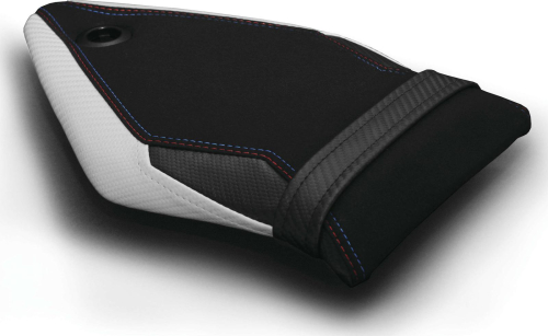 Luimoto - Luimoto Motorsports Edition Passenger Seat Covers - Black/Blue/Red/CF Black/CF Pearl - 8072201