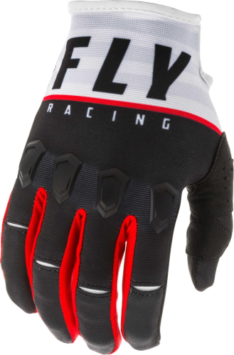 Fly Racing - Fly Racing Kinetic K120 Youth Gloves - 373-41306 Orange/Black/White Size 06