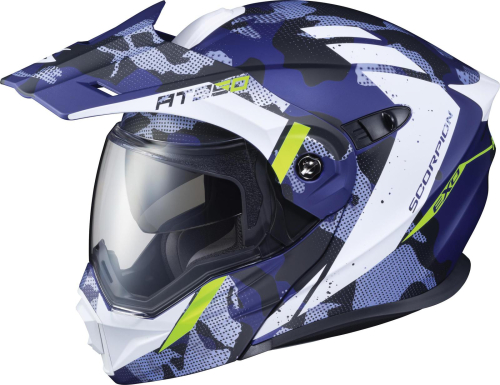 Scorpion - Scorpion EXO-AT950 Outrigger Helmet - 95-1616 Matte Blue X-Large
