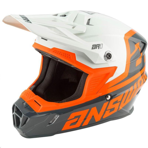 Answer - Answer AR1 Voyd Helmet - 0411-0616-5151 Charcoal/Gray/Orange X-Small