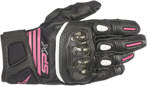Alpinestars - Alpinestars Stella SP-X Air V2 Carbon Womens Gloves - 3517319-1039-S Black/Fuchsia Small