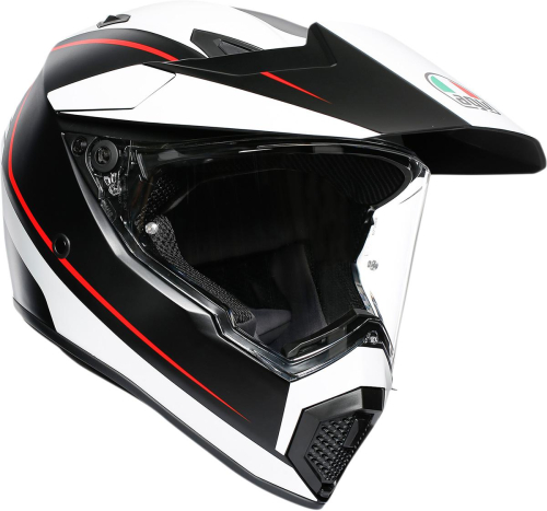 AGV - AGV AX-9 Graphics Helmet - 7631O2LY00309 Matte Black/White/Red Large