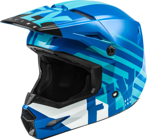 Fly Racing - Fly Racing Kinetic Thrive Youth Helmet - 73-3508YL Blue/White Large