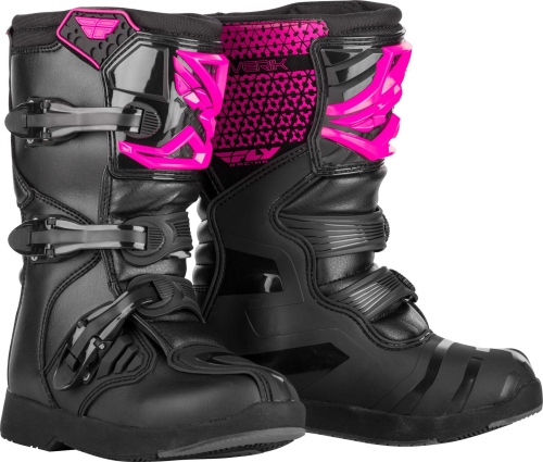 Fly Racing - Fly Racing Maverik MX Youth Boots - 364-67901 Pink/Black Size 01