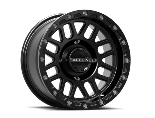 Raceline - Raceline Podium Beadlock Wheel - 14x7 - 6+1 Offset - 4/156 - Black - A93B-47056+38