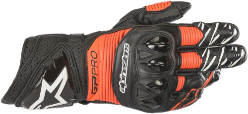 Alpinestars - Alpinestars GP Pro R3 Gloves - 3556719-1030XXL Black/Red Fluorescent 2XL