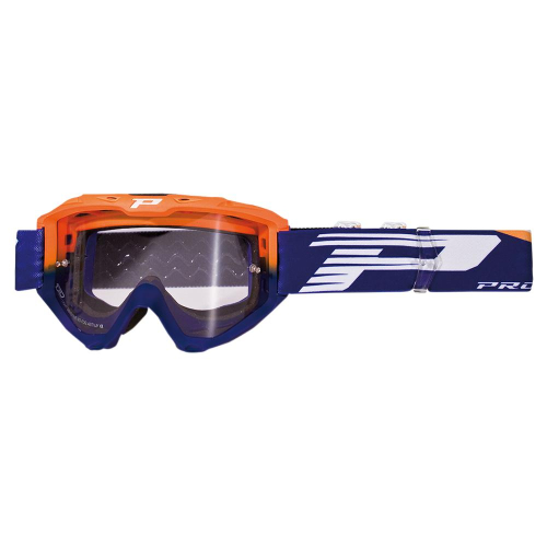 Pro Grip - Pro Grip 3450 Riot Goggles - PZ3450AFBL Fluorescent Orange/Blue/Light Sensitive Clear Lens OSFA