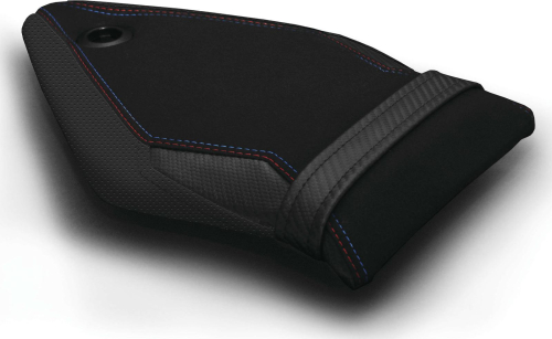 Luimoto - Luimoto Motorsports Edition Passenger Seat Covers - Black/Blue/Red/CF Black/Perforated - 8072202