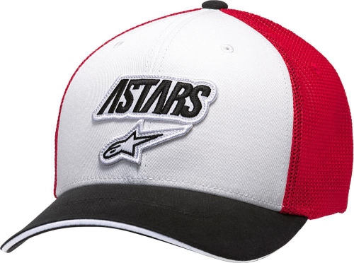Alpinestars - Alpinestars Race Angle Mesh Hat - 1139-81540-2013-L/XL White/Black/Red Lg-XL