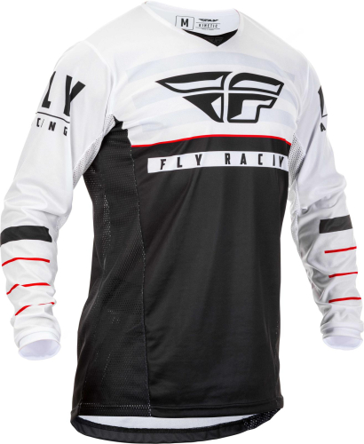 Fly Racing - Fly Racing Kinetic K120 Jersey - 373-423M Black/White/Red Medium