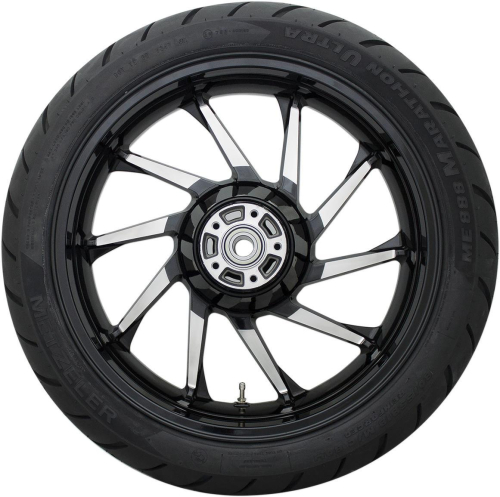 Coastal Moto - Coastal Moto Precision Cast Hurricane 3D Rear Wheel with Tire - 18in. x 5.5in. - Black - METHUR185BC