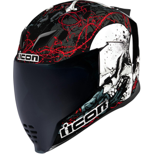 Icon - Icon Airflite Skull Helmet - 0101-11203 Black 3XL