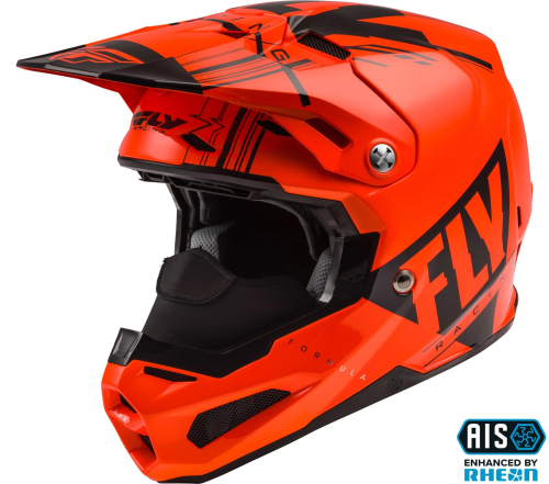 Fly Racing - Fly Racing Formula Vector Cold Weather Carbon Helmet-73-44142X Orange/Black 2XL