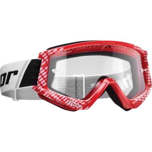 Thor - Thor Combat Youth Goggles - 2601-2374 Cap Red/White OSFA