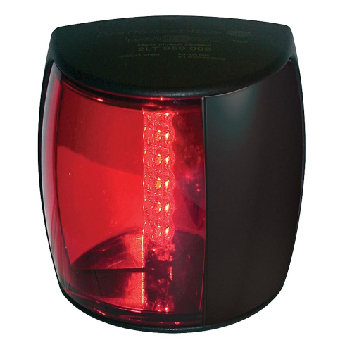 Hella Marine - Hella Marine NaviLED PRO Port Navigation Lamp - 2nm - Red Lens/Black Housing