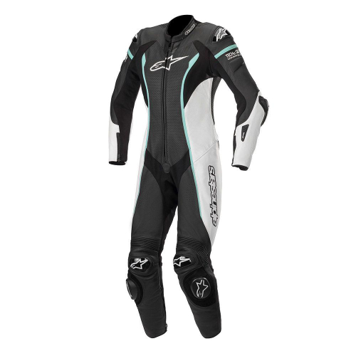Alpinestars - Alpinestars Stella Missile Tech-Air Compatible Womens Leather Suit - 3180119-1271-40 Black/White/Teal Size 40
