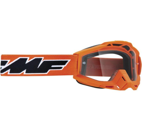 FMF Racing - FMF Racing PowerBomb Rocket Goggles - F-50036-00003 - Rocket Orange / Clear Lens OSFM