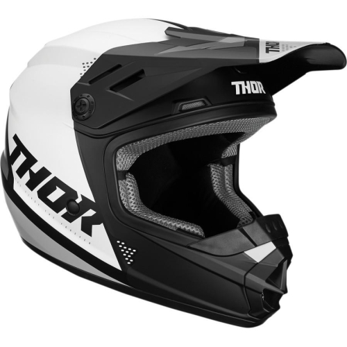 Thor - Thor Sector Blade Youth Helmet - 0111-1246 Black/White Small