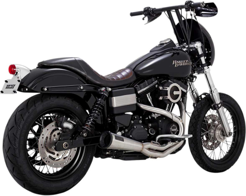 Vance & Hines - Vance & Hines Upsweep 2:1 Exhaust System - Stainless - 27625