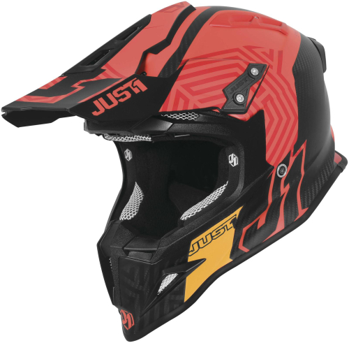 Just 1 - Just 1 J12 Synchro Helmet - 606323027104607 Red/Black Mat 2XL