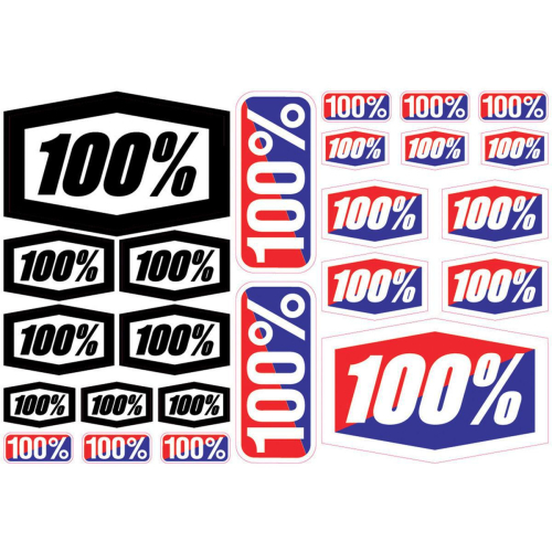 100% - 100% 100% Sticker Kit - 70000-010-01