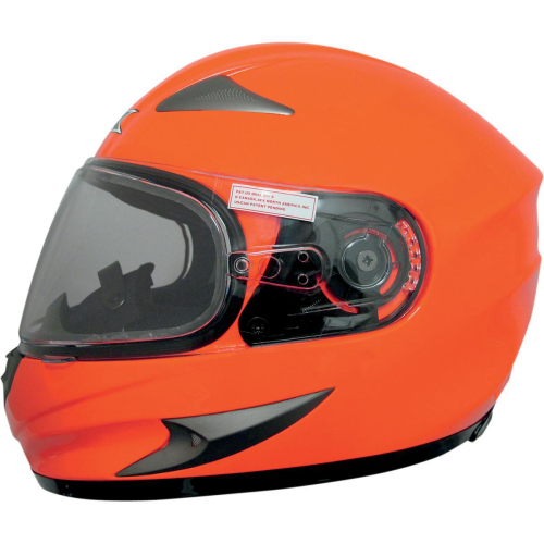 AFX - AFX Magnus Solid Snow Helmet with Dual Lens Shield - 0121-0530 Safety Orange 4XL