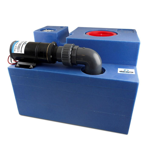 Albin Pump Marine - Albin Pump 12 Gallon (47L) Waste Water Tank CPL Macerator - 12V