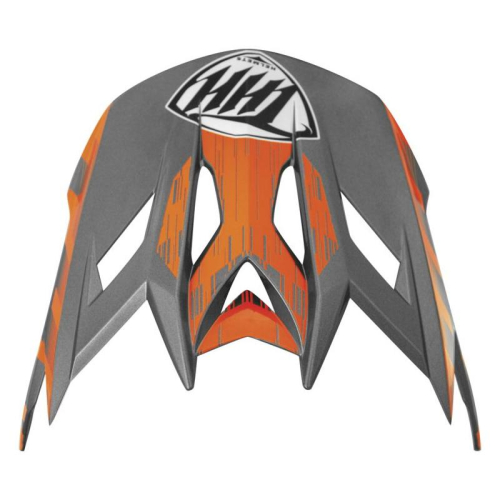 THH Helmets - THH Helmets Visor for T-42 BMX Xtreme Helmets - Gray/Orange - 648100