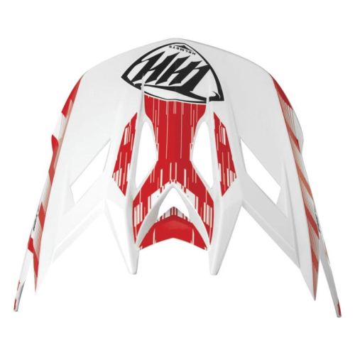 THH Helmets - THH Helmets Visor for T-42 BMX Xtreme Youth Helmets - White/Red - 648105
