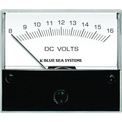 Blue Sea Systems - Blue Sea 8003 DC Analog Voltmeter - 2-3/4" Face, 8-16 Volts DC