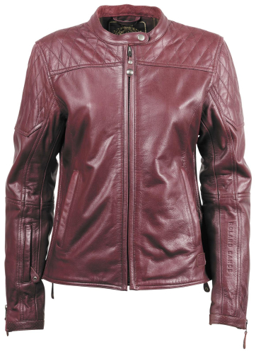 RSD - RSD Trinity Womens Leather Jacket - 0801-1267-9054 - Merlot Large