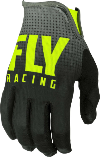 Fly Racing - Fly Racing Lite Hydrogen Youth Gloves - 372-01004 - Black/Hi-Vis 4