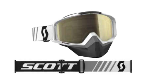 Scott USA - Scott USA Tyrant Snowcross Goggles - 246438-0002245 - White / Bronze Chrome Lens OSFM