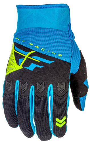 Fly Racing - Fly Racing F-16 Youth Gloves (2018) - 371-91101 - Blue/Black 3XS