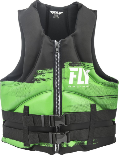 Fly Racing - Fly Racing Neoprene Floatation Vest - 142424-400-010-18 - Black/Green X-Small