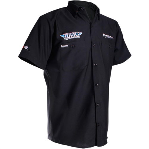 Throttle Threads - Throttle Threads Drag Specialties 2020 Short-Sleeve Shop Shirt - PSU37S24BK_XL Black X-Large