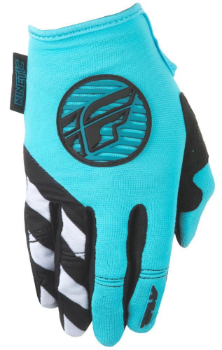 Fly Racing - Fly Racing Kinetic Girl Youth Gloves - 371-61104 - Blue/Teal Large