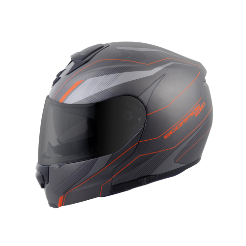 Scorpion - Scorpion EXO-GT3000 Sync Helmet - 300-1134 - Gray/Orange Medium
