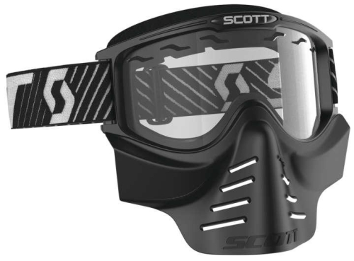 Scott USA - Scott USA 83X Safari Facemask - 218166-0001043 - Black / Clear Lens OSFM