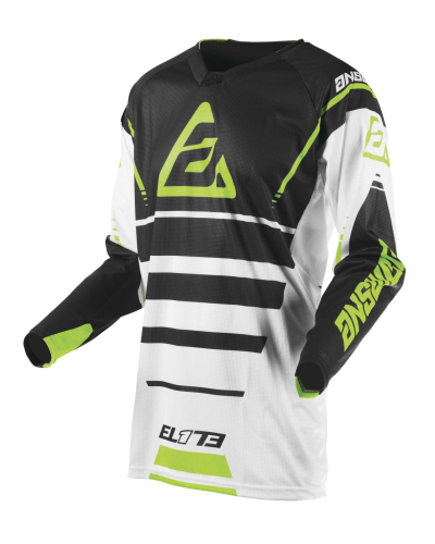 Answer - Answer Elite Force Jersey - 0409-0926-9855 - White/Charcoal/Hyper Acid X-Large