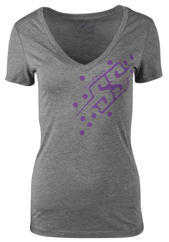 Speed & Strength - Speed & Strength Spell Bound Womens T-Shirt - 1103-1709-1852 - Gray Small