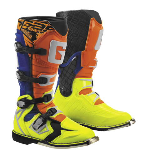 Gaerne - Gaerne G-React Boots - 2180-018-13 - Orange/Blue/Yellow 13